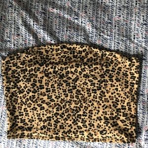 Really cute cheetah tube top from Garage
